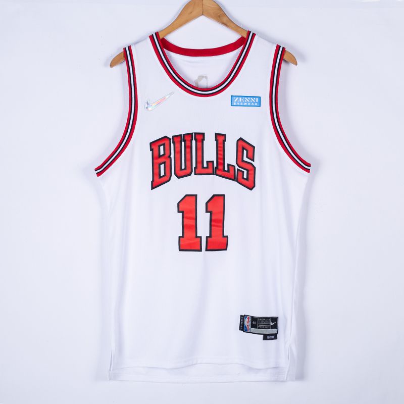 Men Chicago Bulls 11 Derozan White Nike 2022 Game NBA Jersey